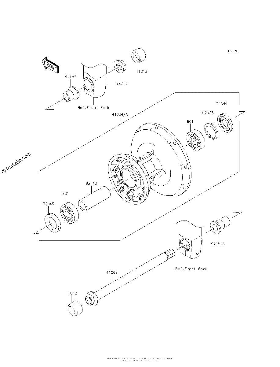 Diagrama de FRONT HUB