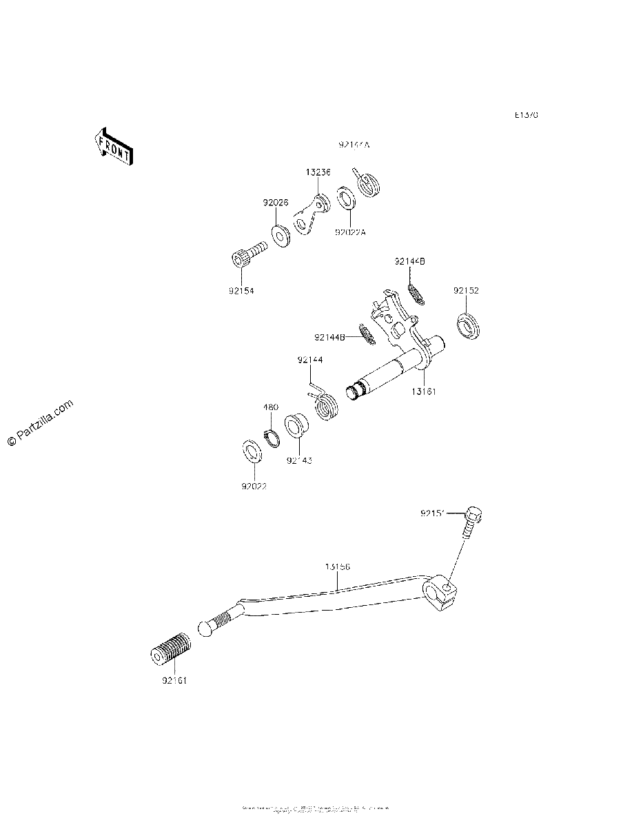 Diagrama de GEAR CHANGE MECHANISM