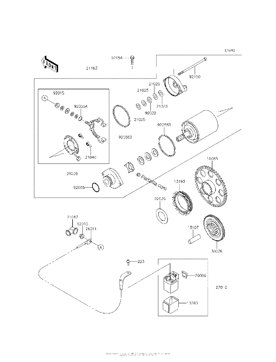 Diagrama de STARTER MOTOR