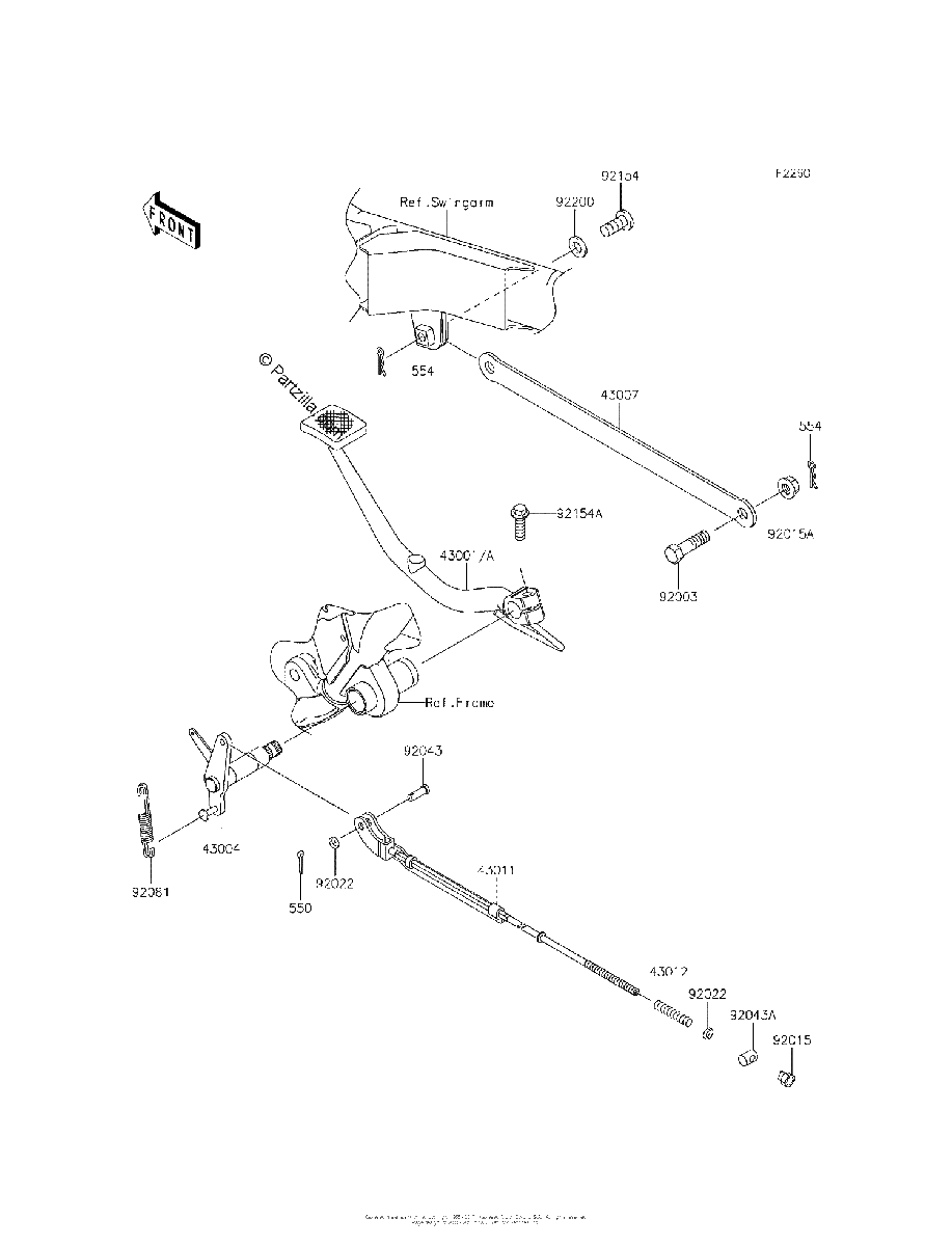 Diagrama de BRAKE PEDAL