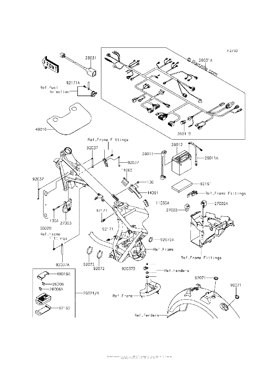 Diagrama de CHASSIS ELECTRICAL EQUIPMENT