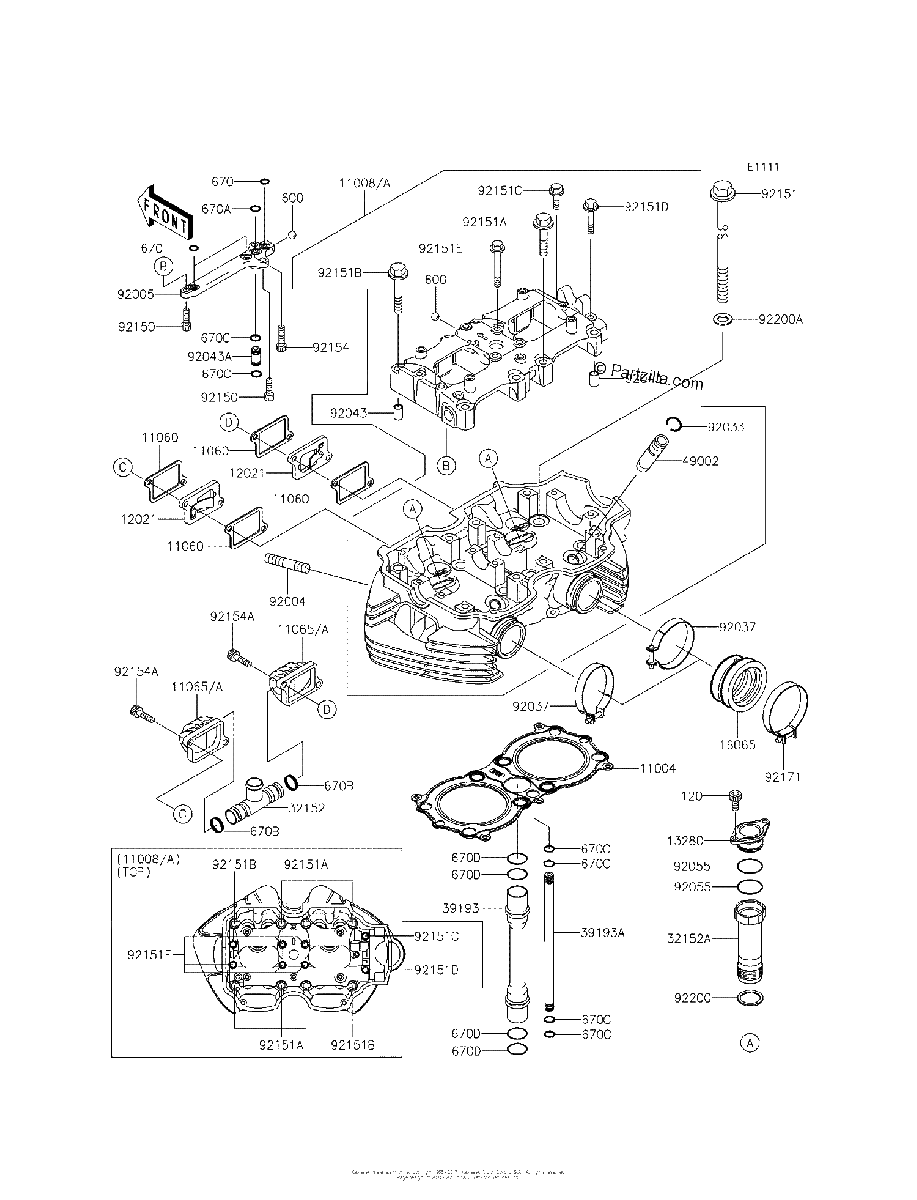 Diagrama de CYLINDER HEAD