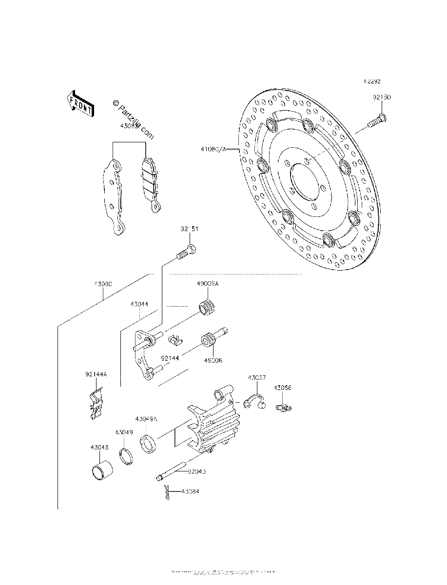 Diagrama de FRONT BRAKE