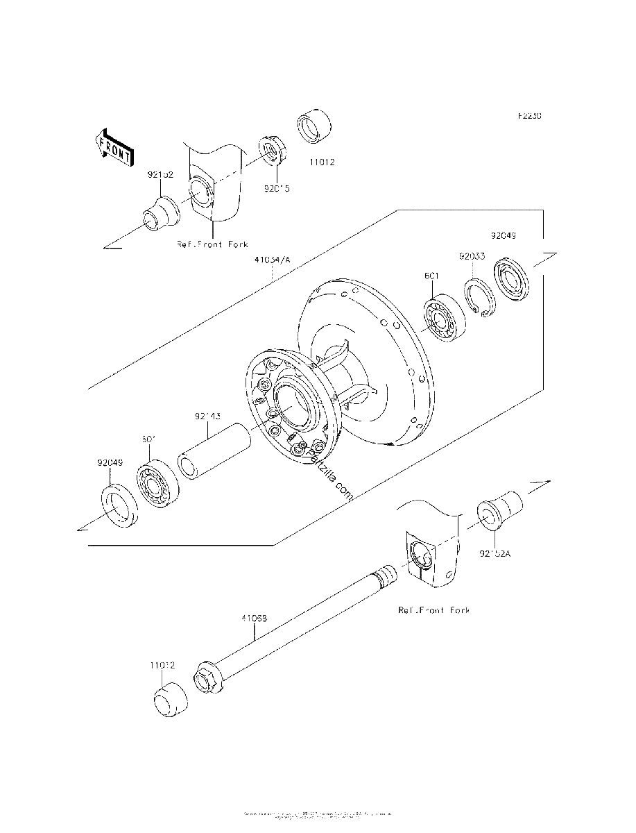 Diagrama de FRONT HUB