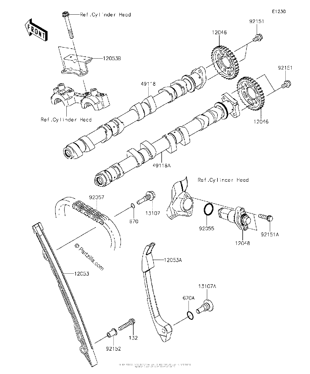 Diagrama de CAMSHAFT S TENSIONER