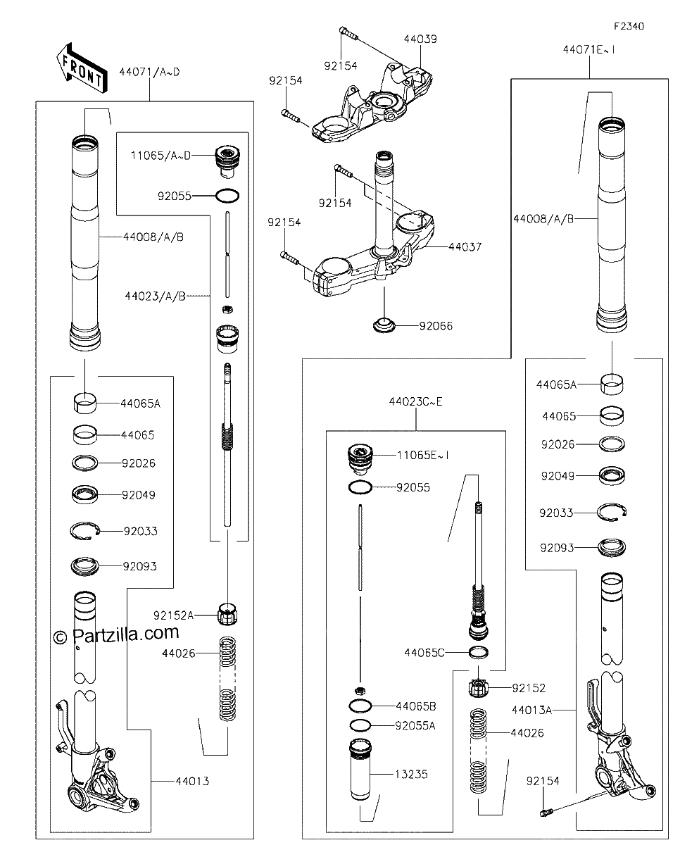 Diagrama de FRONT FORK