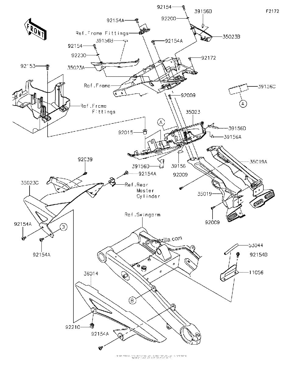 Diagrama de REAR FENDER S