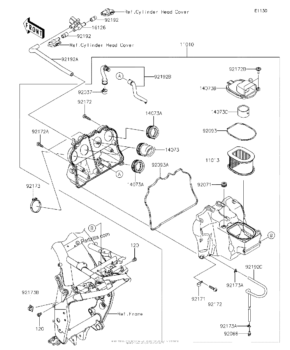Diagrama de AIR CLEANER