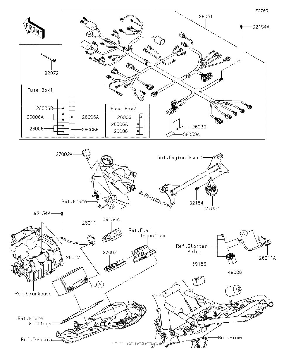 Diagrama de CHASSIS ELECTRICAL EQUIPMENT