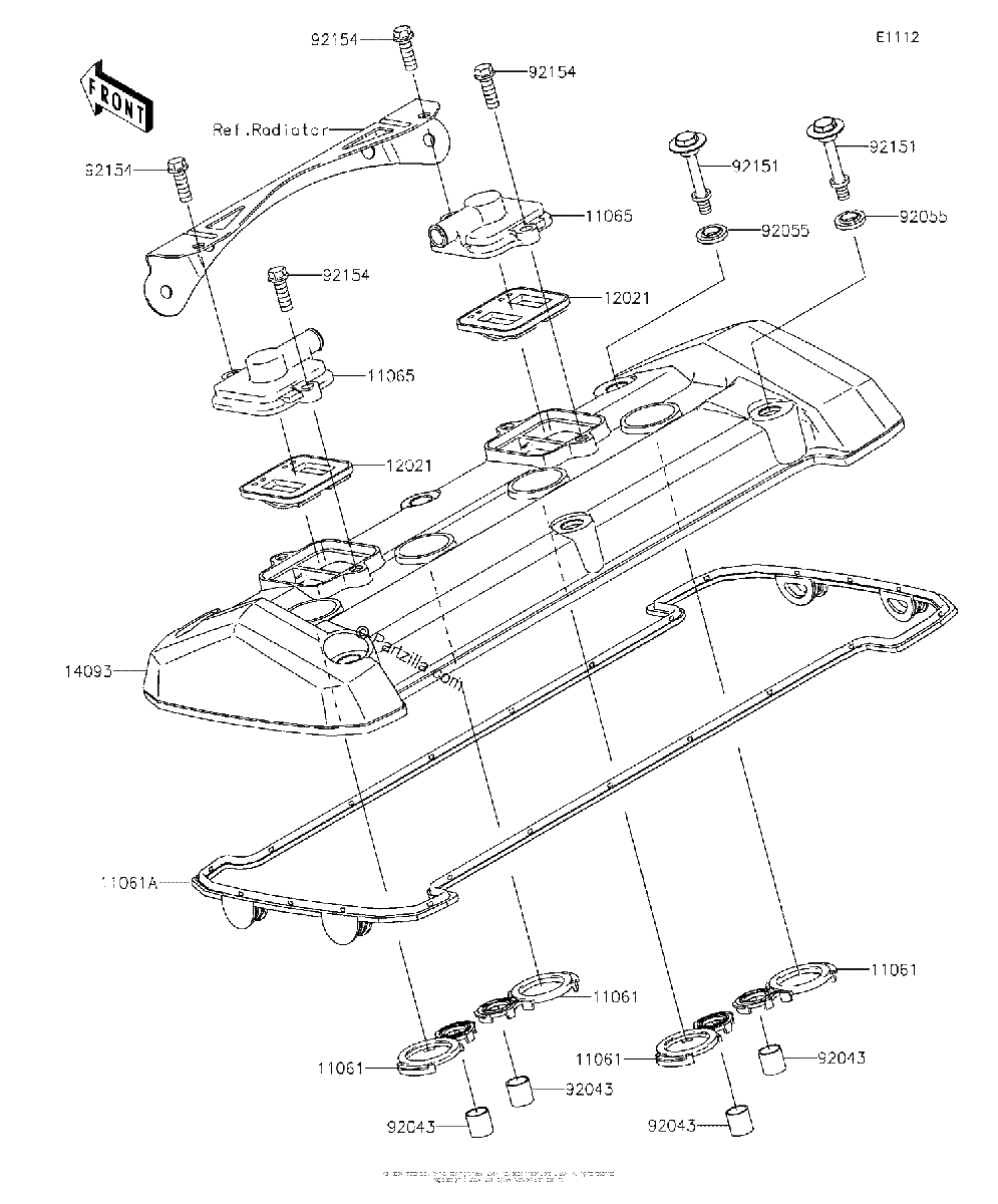 Diagrama de CYLINDER HEAD COVER