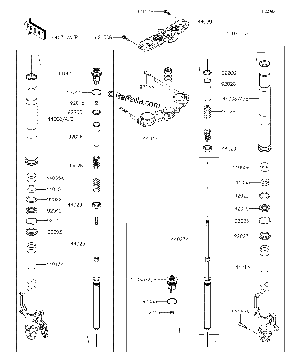 Diagrama de FRONT FORK