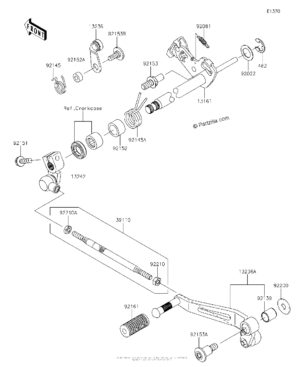 Diagrama de GEAR CHANGE MECHANISM