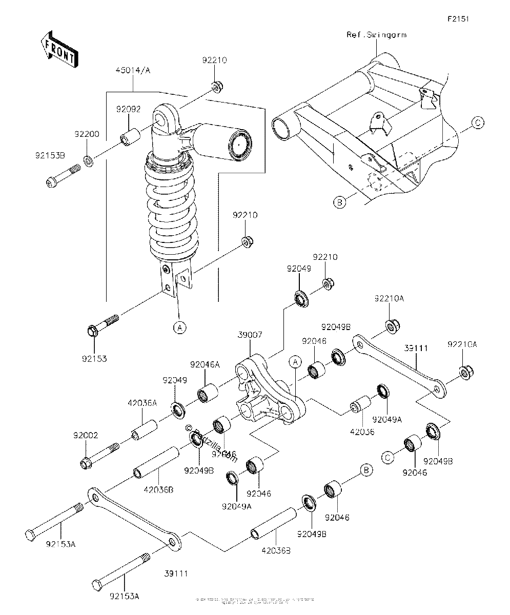 Diagrama de SUSPENSION SHOCK ABSORBER