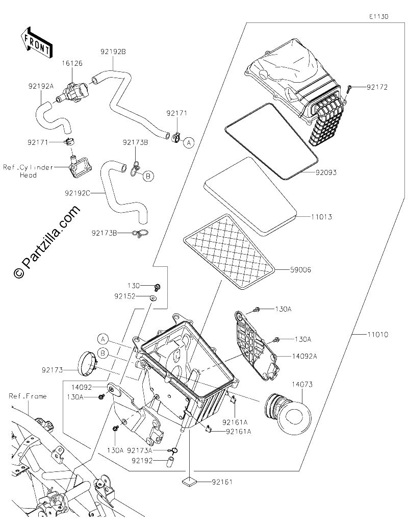 Diagrama de AIR CLEANER