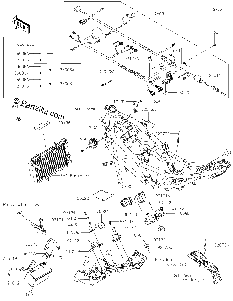 Diagrama de CHASSIS ELECTRICAL EQUIPMENT