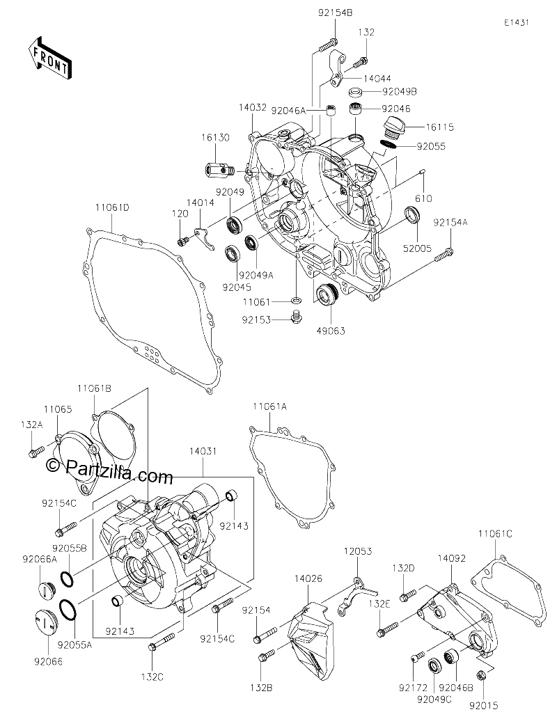 Diagrama de ENGINE COVER S