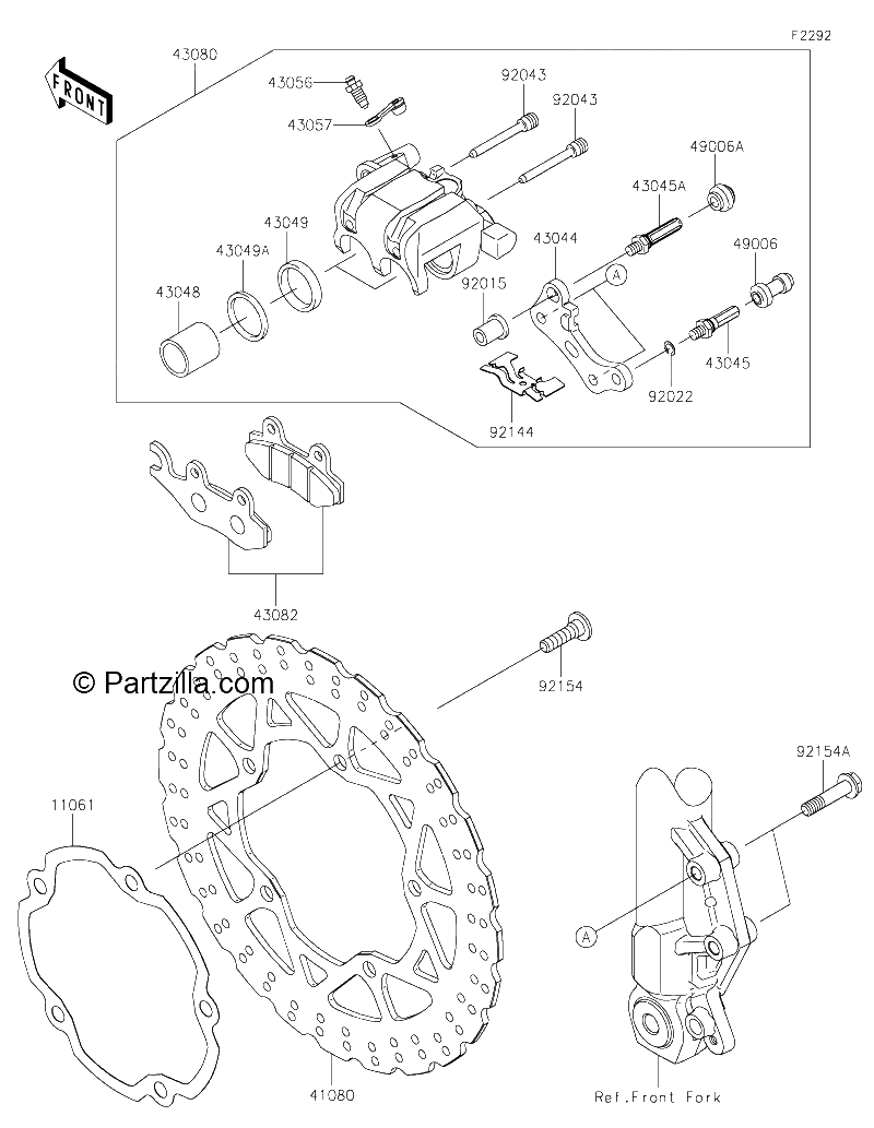 Diagrama de FRONT BRAKE