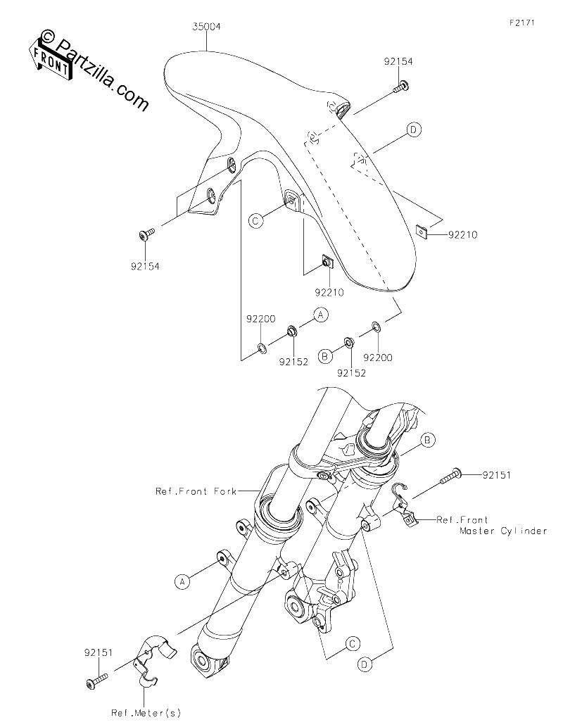 Diagrama de FRONT FENDER S
