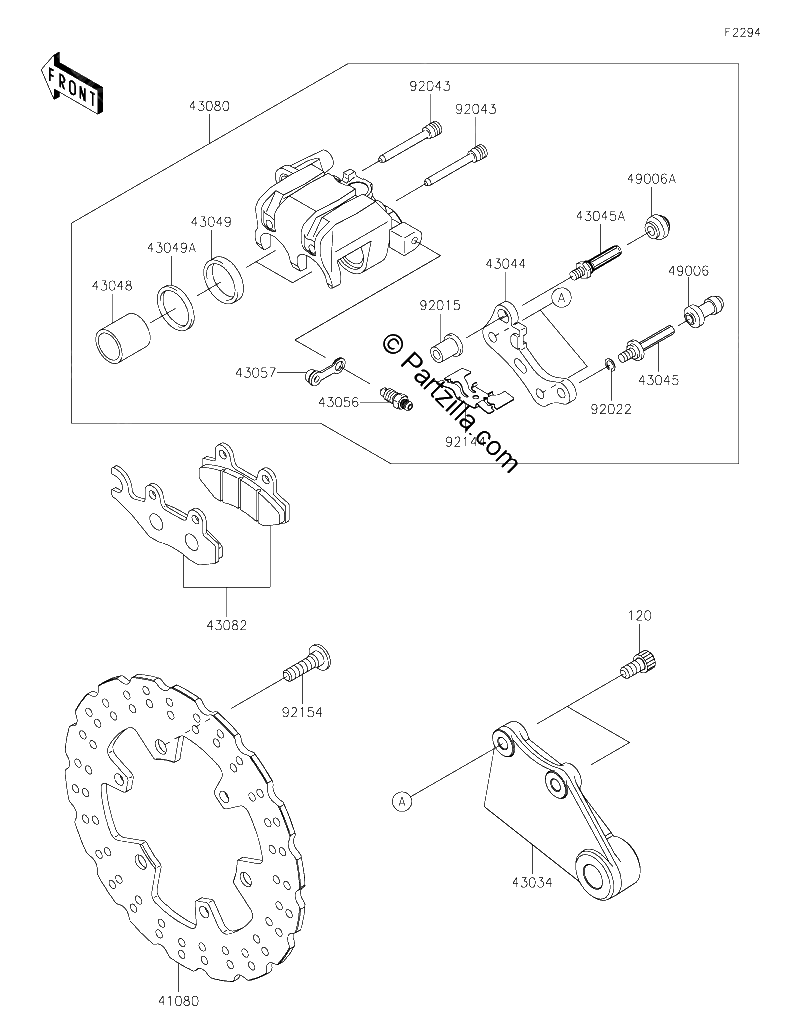 Diagrama de REAR BRAKE