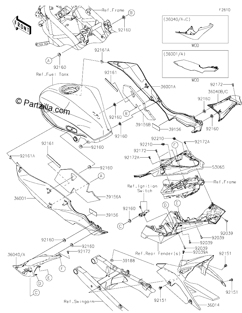 Diagrama de SIDE COVERS CHAIN COVER