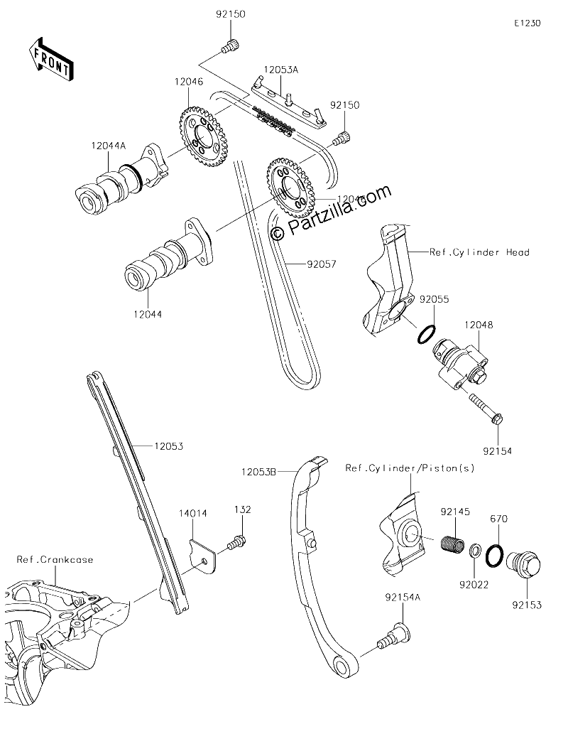 Diagrama de CAMSHAFT S TENSIONER