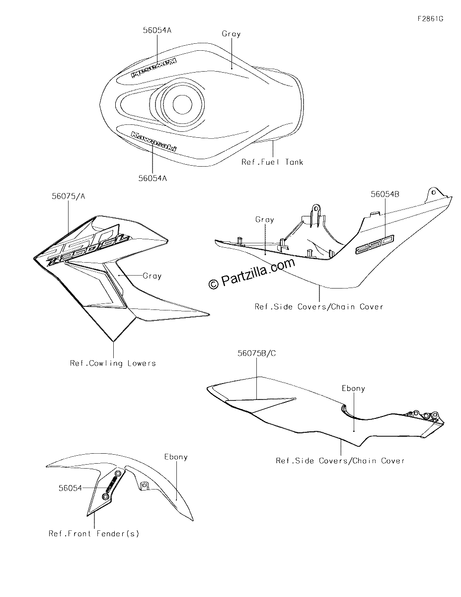 Diagrama de DECALS GRAY FHF