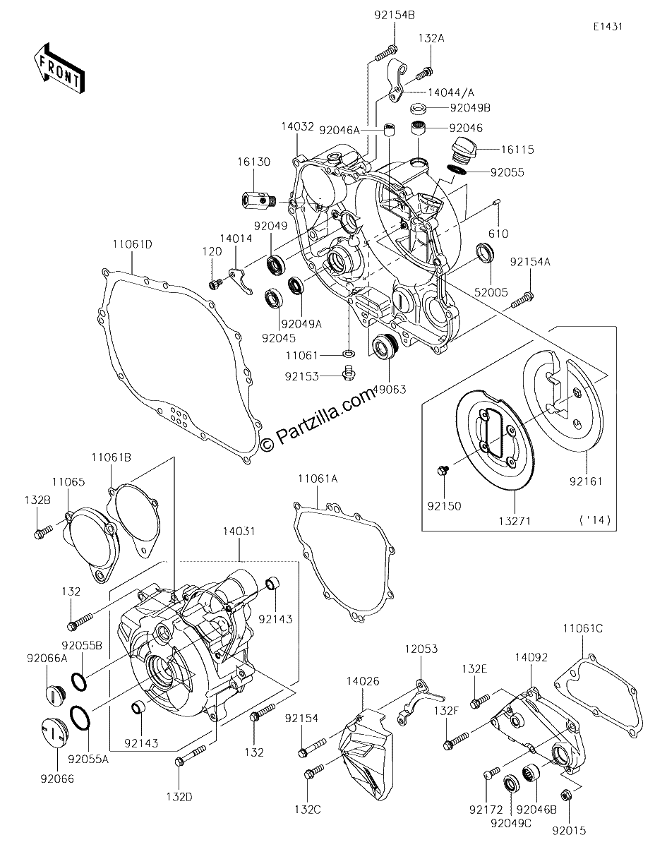 Diagrama de ENGINE COVER S