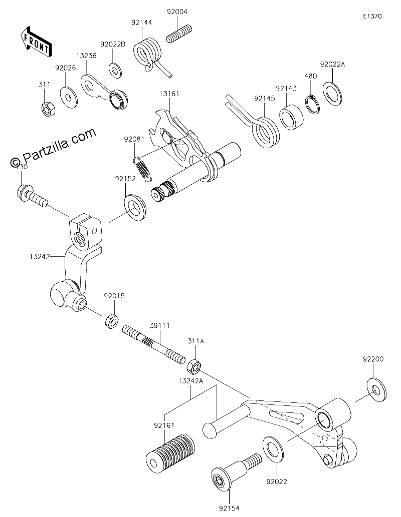 Diagrama de GEAR CHANGE MECHANISM