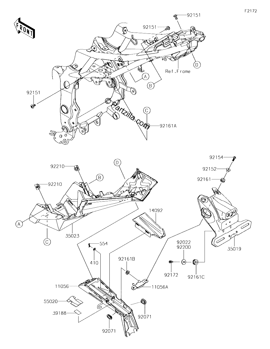 Diagrama de REAR FENDER S