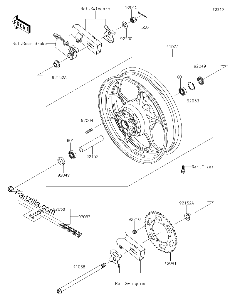 Diagrama de REAR HUB