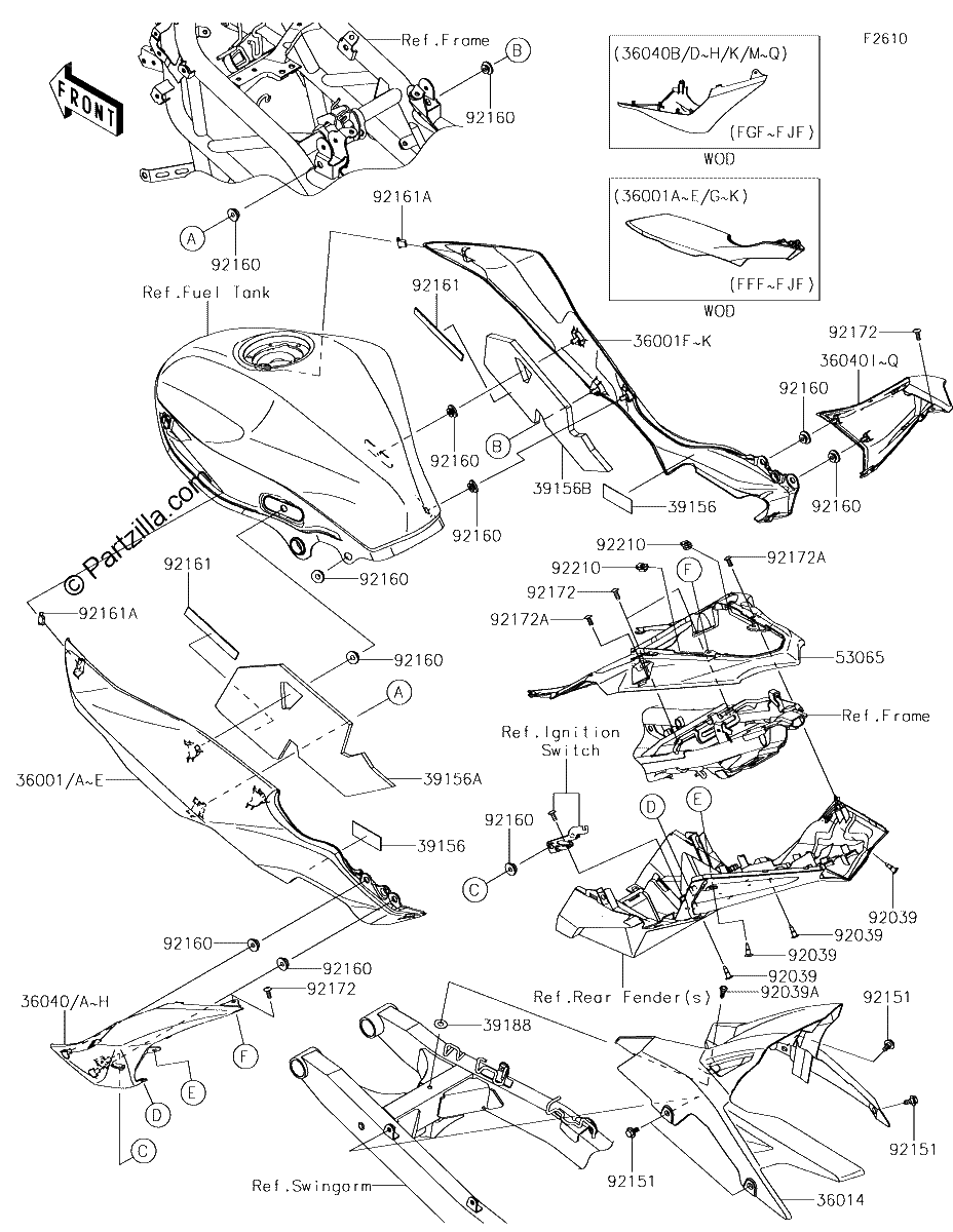 Diagrama de SIDE COVERS CHAIN COVER