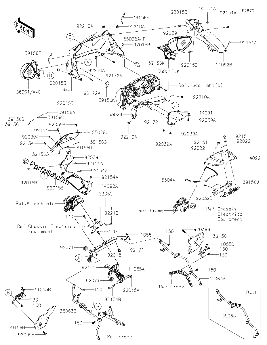 Diagrama de COWLING UPPER