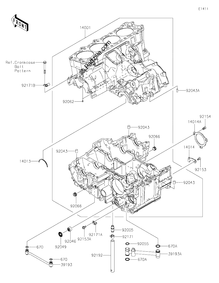 Diagrama de CRANKCASE