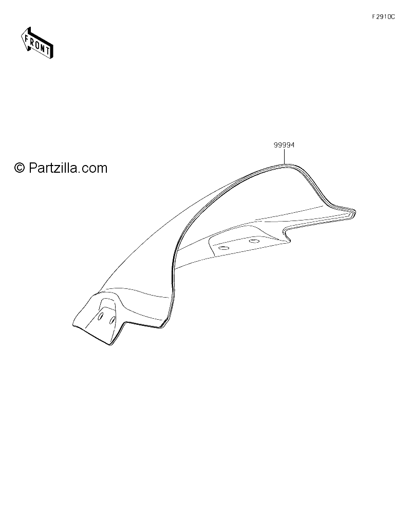 Diagrama de ACCESSORY WINDSHIELD BGF BHFA