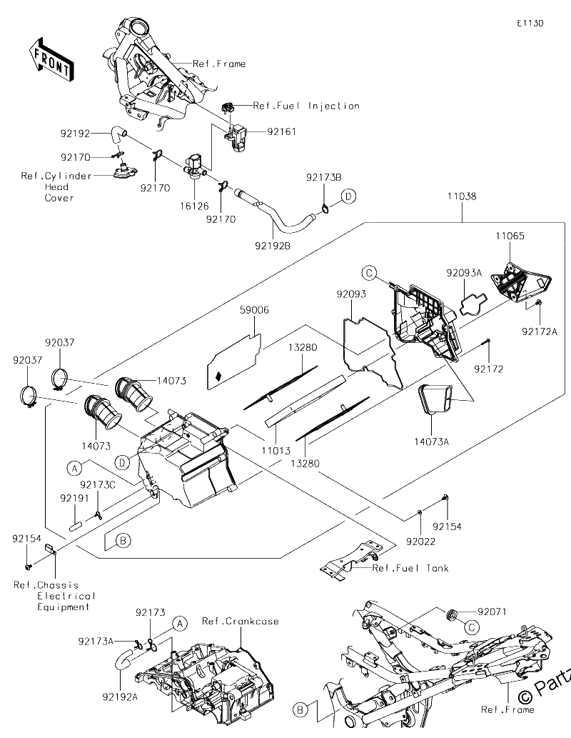 Diagrama de AIR CLEANER