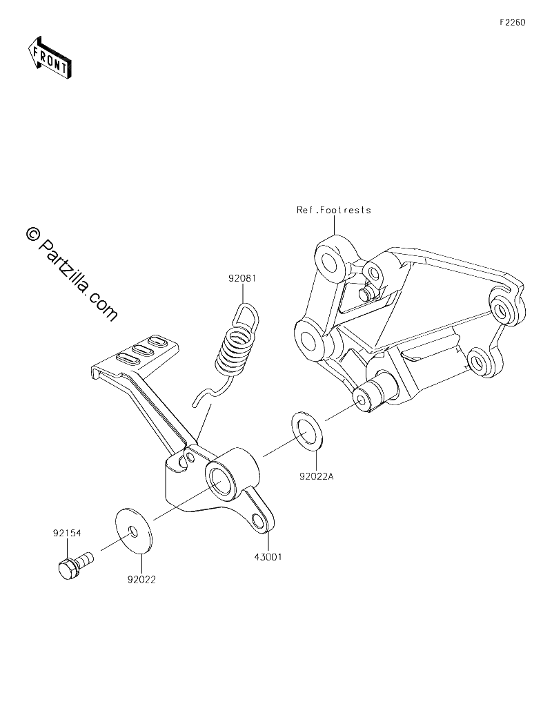 Diagrama de BRAKE PEDAL TORQUE LINK