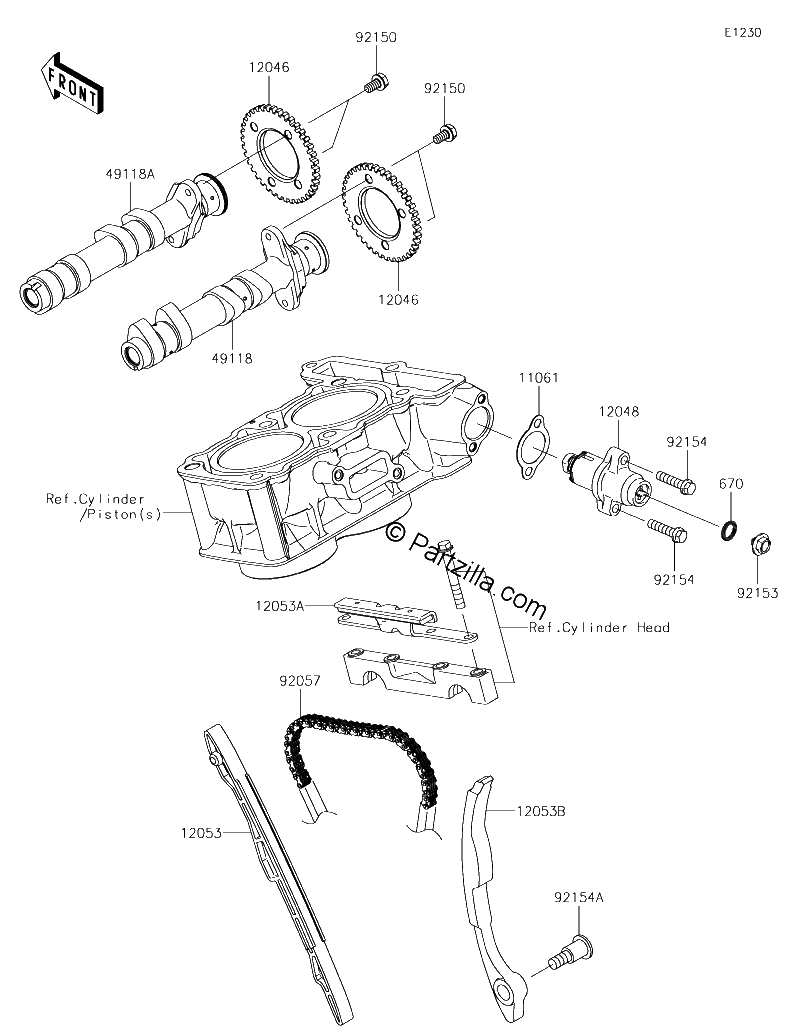 Diagrama de CAMSHAFT S TENSIONER