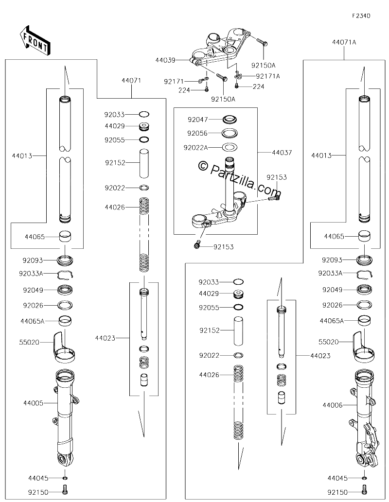 Diagrama de FRONT FORK