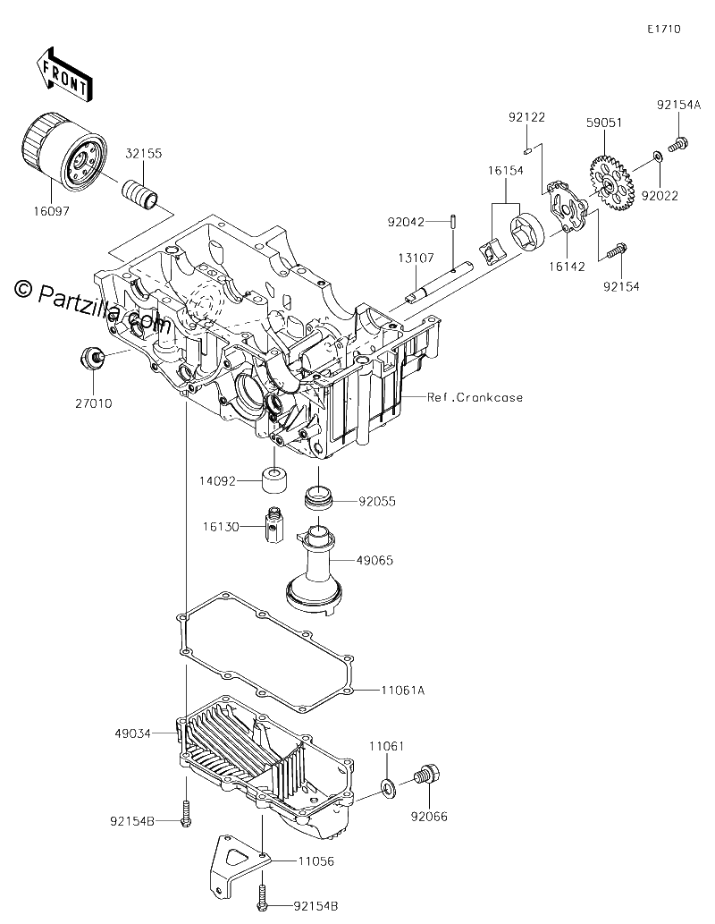 Diagrama de OIL PUMP OIL FILTER