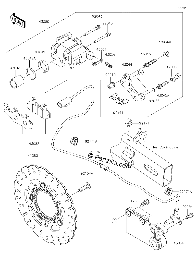 Diagrama de REAR BRAKE