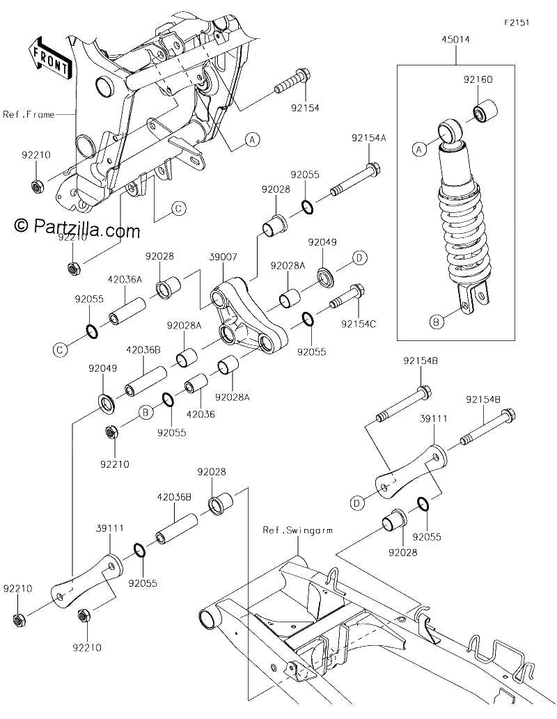 Diagrama de SUSPENSION SHOCK ABSORBER