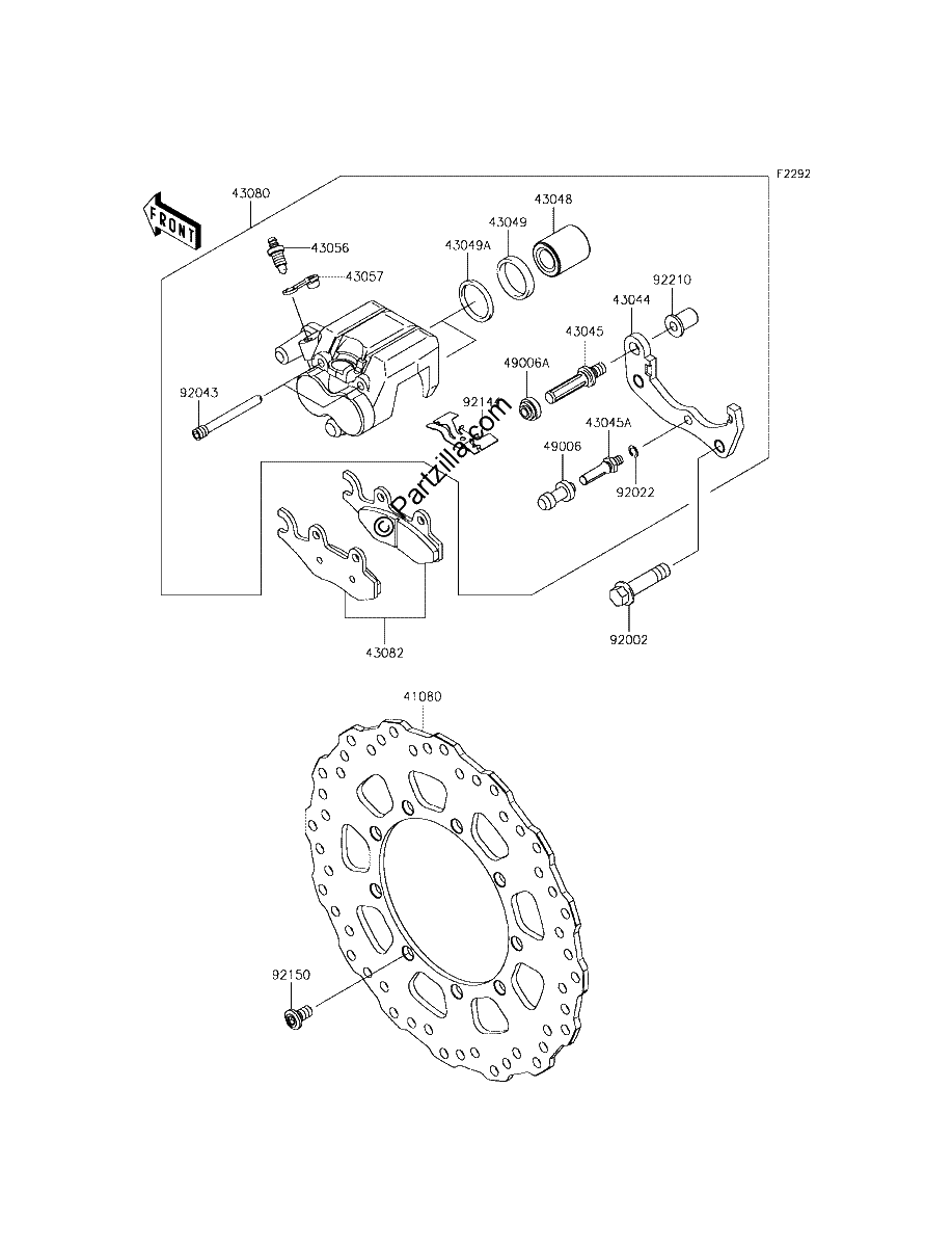 Diagrama de FRONT BRAKE
