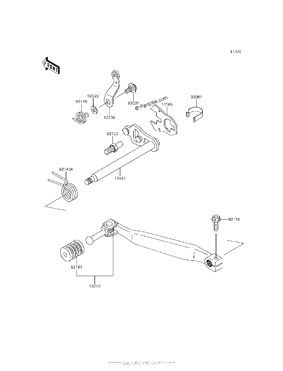 Diagrama de GEAR CHANGE MECHANISM