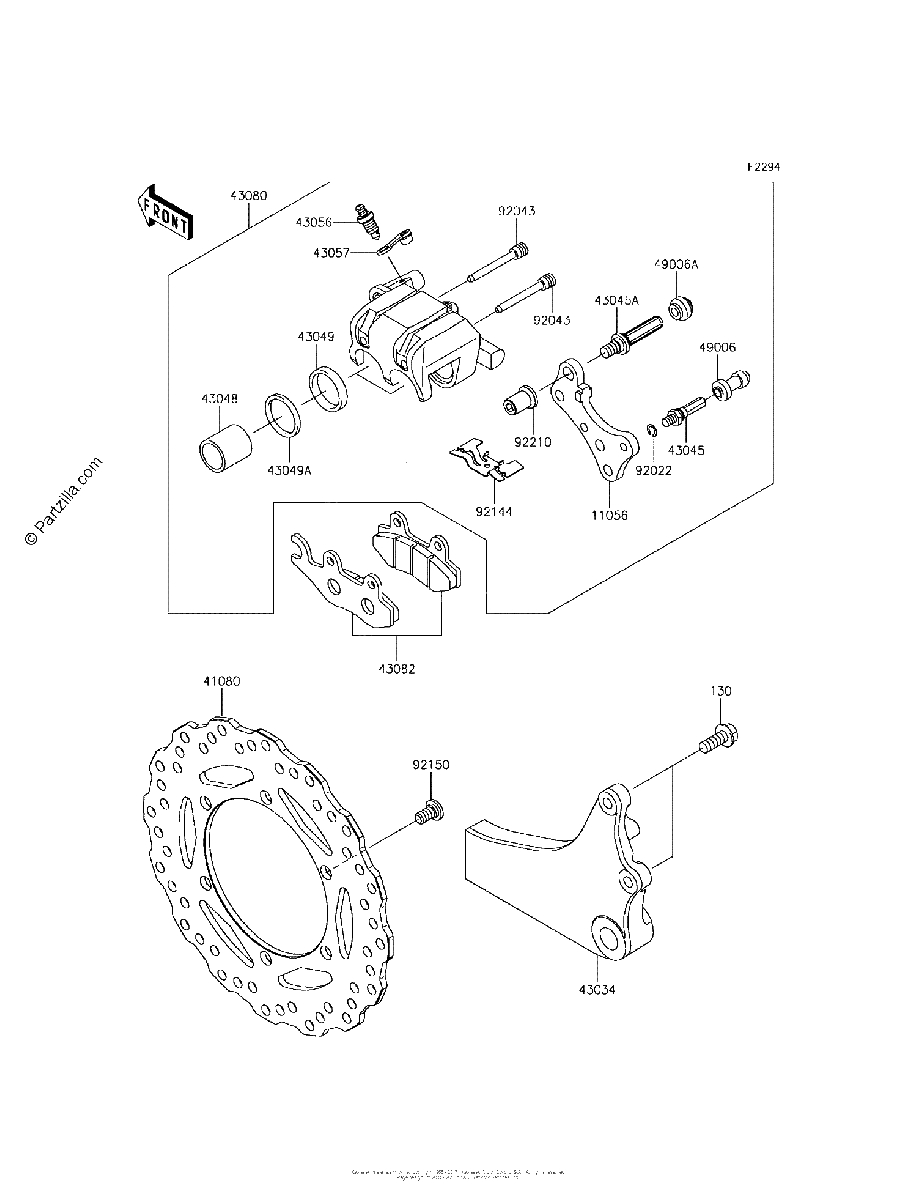 Diagrama de REAR BRAKE