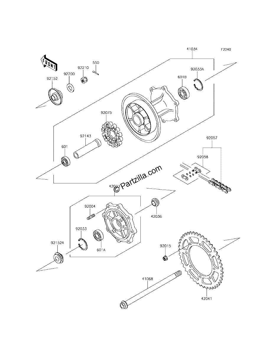 Diagrama de REAR HUB