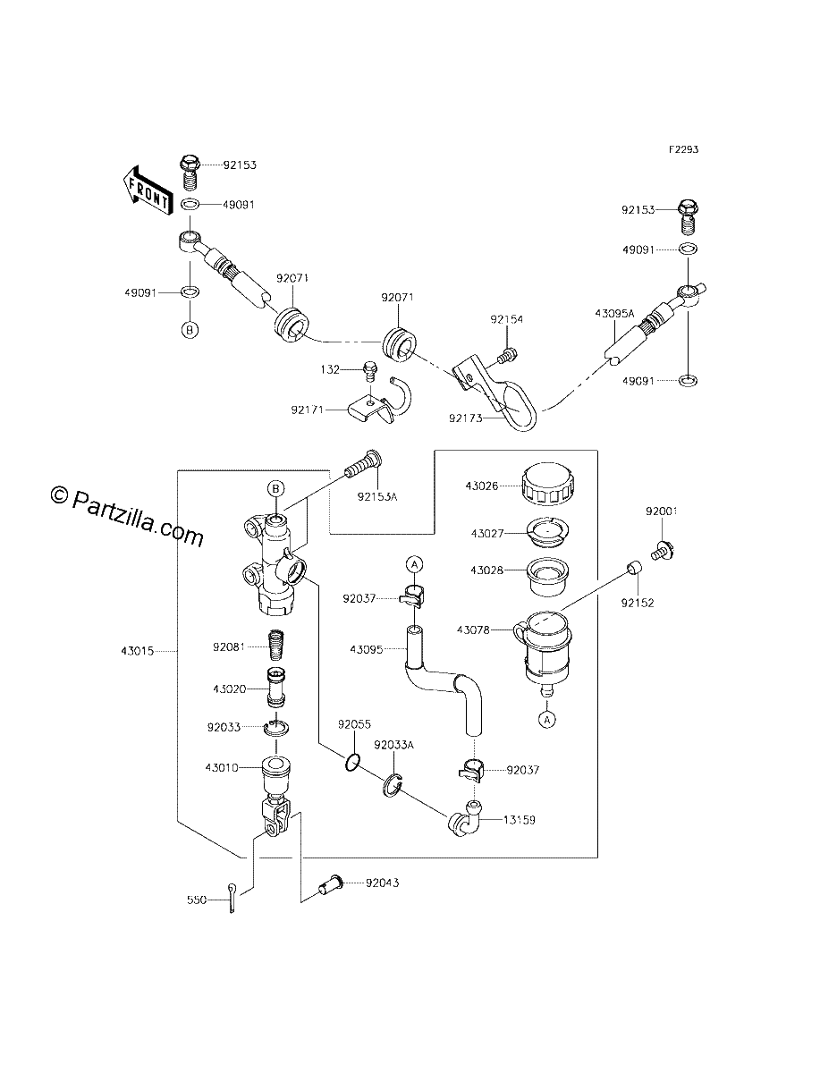 Diagrama de REAR MASTER CYLINDER