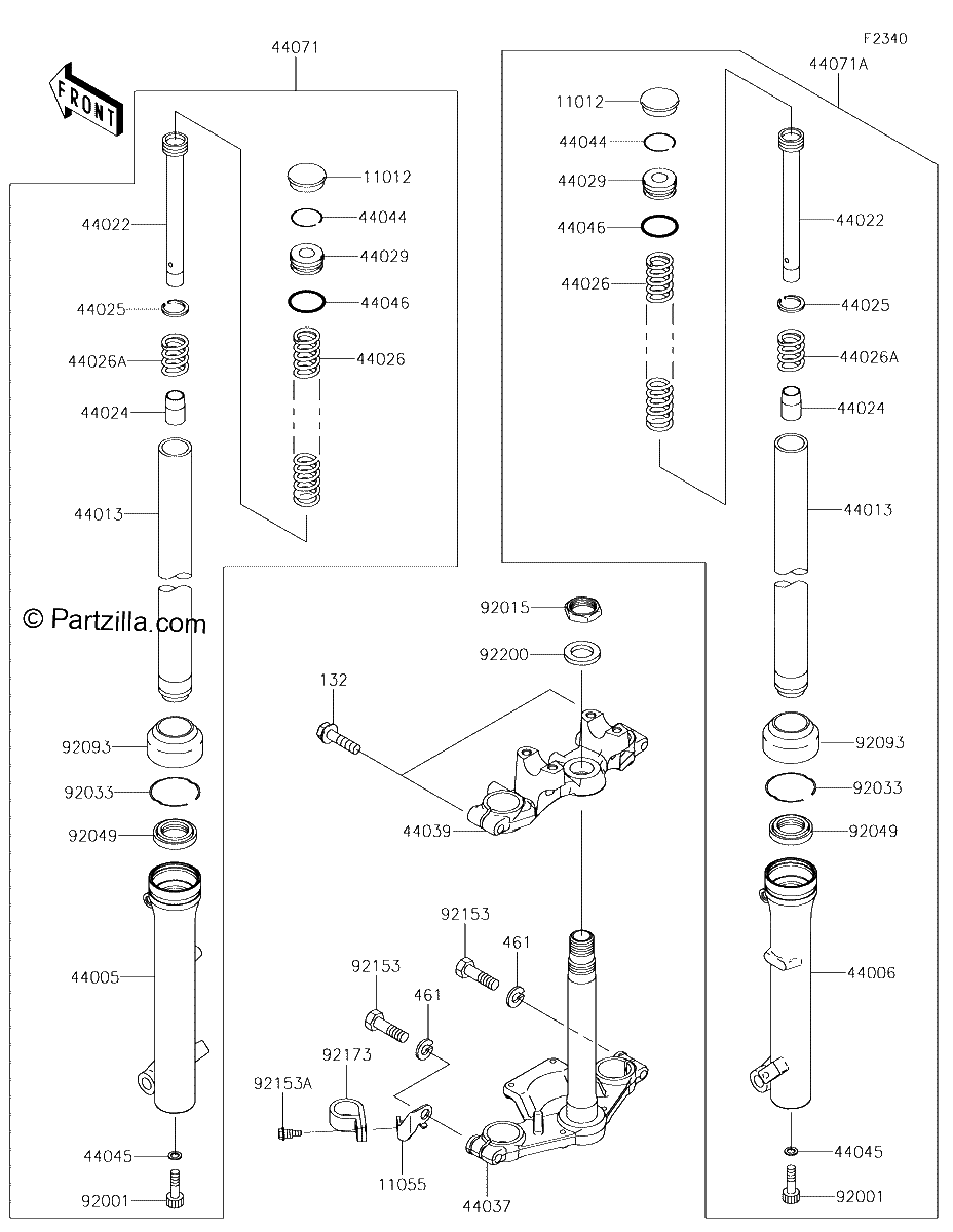 Diagrama de FRONT FORK