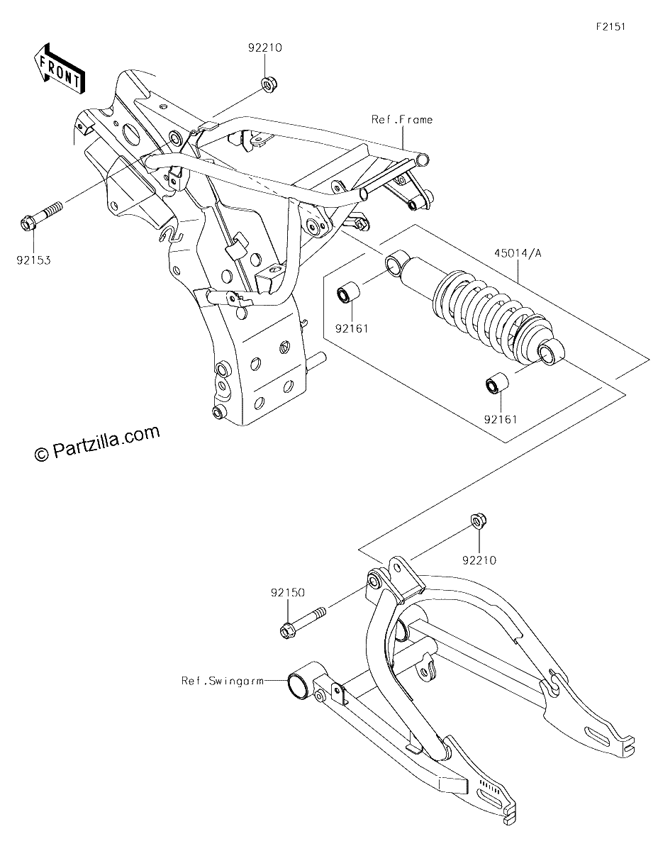 Diagrama de SUSPENSION SHOCK ABSORBER