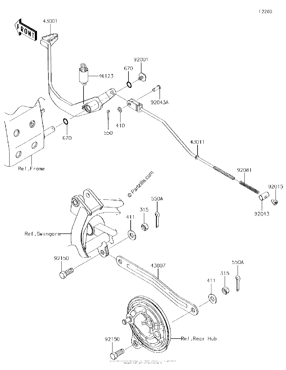Diagrama de BRAKE PEDAL