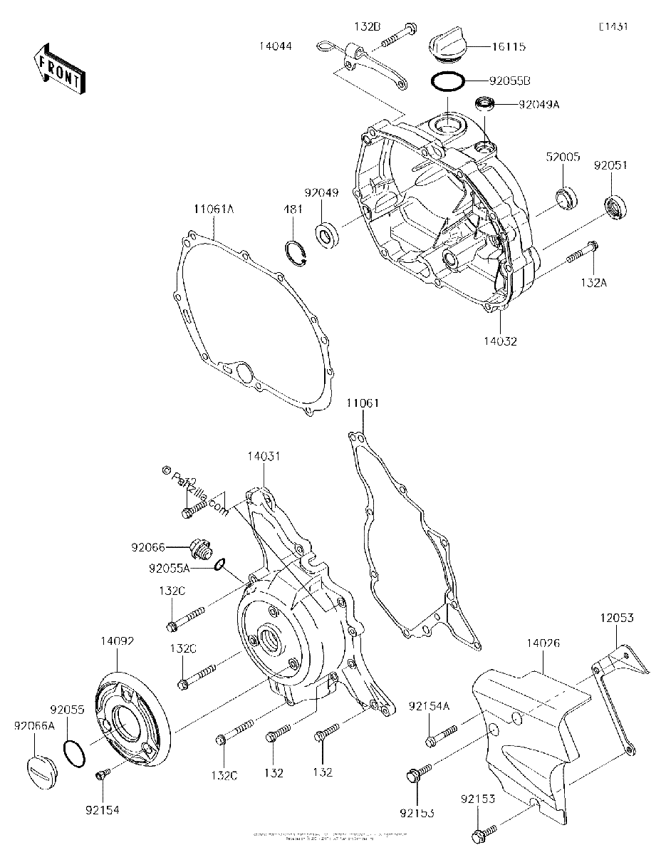 Diagrama de ENGINE COVER S